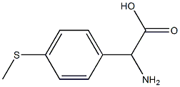 2-amino-2-[4-(methylsulfanyl)phenyl]acetic acid Structure