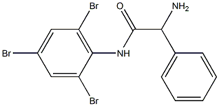 2-amino-2-phenyl-N-(2,4,6-tribromophenyl)acetamide Struktur