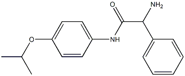 2-amino-2-phenyl-N-[4-(propan-2-yloxy)phenyl]acetamide 化学構造式