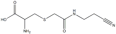 2-amino-3-({2-[(2-cyanoethyl)amino]-2-oxoethyl}thio)propanoic acid