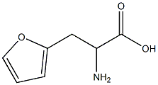 2-amino-3-(2-furyl)propanoic acid 化学構造式