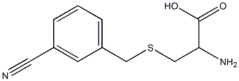 2-amino-3-[(3-cyanobenzyl)thio]propanoic acid,,结构式