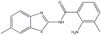 2-amino-3-methyl-N-(6-methyl-1,3-benzothiazol-2-yl)benzamide