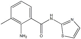 2-amino-3-methyl-N-1,3-thiazol-2-ylbenzamide Structure
