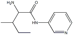 2-amino-3-methyl-N-pyridin-3-ylpentanamide Structure