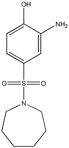 2-amino-4-(azepane-1-sulfonyl)phenol 结构式