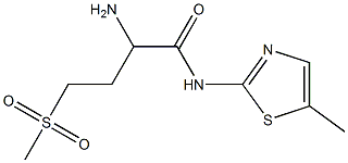 2-amino-4-(methylsulfonyl)-N-(5-methyl-1,3-thiazol-2-yl)butanamide|