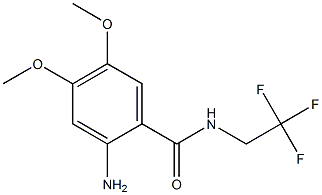 2-amino-4,5-dimethoxy-N-(2,2,2-trifluoroethyl)benzamide Structure