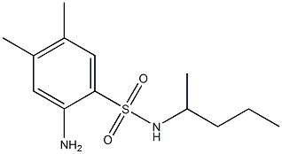 2-amino-4,5-dimethyl-N-(pentan-2-yl)benzene-1-sulfonamide Structure