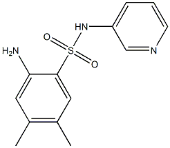 2-amino-4,5-dimethyl-N-(pyridin-3-yl)benzene-1-sulfonamide Structure