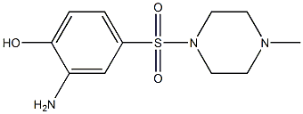 2-amino-4-[(4-methylpiperazine-1-)sulfonyl]phenol Structure