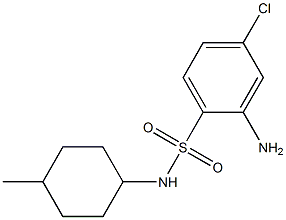 2-amino-4-chloro-N-(4-methylcyclohexyl)benzene-1-sulfonamide Structure