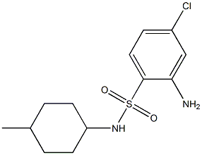 2-amino-4-chloro-N-(4-methylcyclohexyl)benzene-1-sulfonamide,,结构式