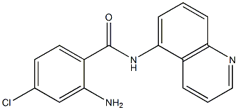 2-amino-4-chloro-N-(quinolin-5-yl)benzamide 化学構造式