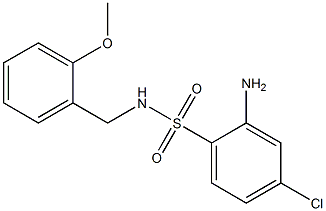 2-amino-4-chloro-N-[(2-methoxyphenyl)methyl]benzene-1-sulfonamide 化学構造式