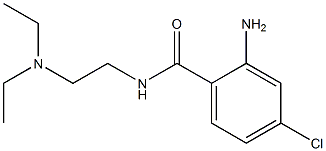 2-amino-4-chloro-N-[2-(diethylamino)ethyl]benzamide,,结构式