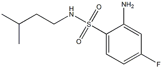 2-amino-4-fluoro-N-(3-methylbutyl)benzene-1-sulfonamide Structure