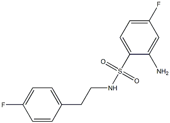 2-amino-4-fluoro-N-[2-(4-fluorophenyl)ethyl]benzene-1-sulfonamide