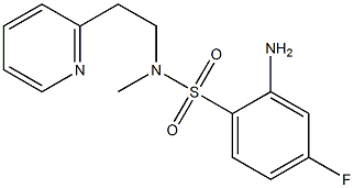 2-amino-4-fluoro-N-methyl-N-[2-(pyridin-2-yl)ethyl]benzene-1-sulfonamide