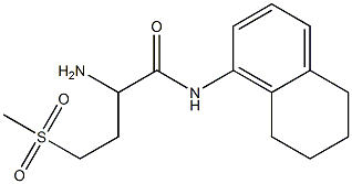 2-amino-4-methanesulfonyl-N-(5,6,7,8-tetrahydronaphthalen-1-yl)butanamide Structure