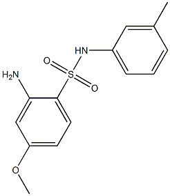 2-amino-4-methoxy-N-(3-methylphenyl)benzene-1-sulfonamide Structure