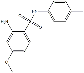 2-amino-4-methoxy-N-(4-methylphenyl)benzene-1-sulfonamide Struktur