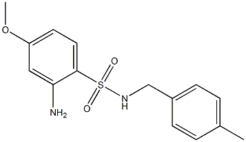 2-amino-4-methoxy-N-[(4-methylphenyl)methyl]benzene-1-sulfonamide|