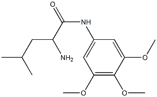 2-amino-4-methyl-N-(3,4,5-trimethoxyphenyl)pentanamide,,结构式