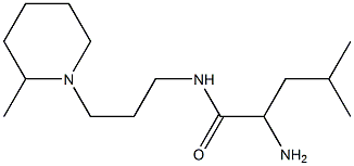 2-amino-4-methyl-N-[3-(2-methylpiperidin-1-yl)propyl]pentanamide,,结构式