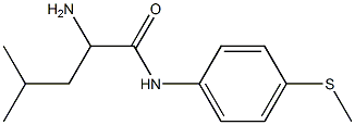 2-amino-4-methyl-N-[4-(methylthio)phenyl]pentanamide Struktur