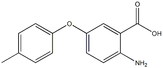 2-amino-5-(4-methylphenoxy)benzoic acid Structure