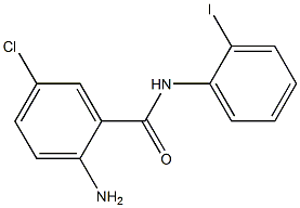 2-amino-5-chloro-N-(2-iodophenyl)benzamide Structure