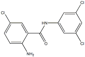 2-amino-5-chloro-N-(3,5-dichlorophenyl)benzamide Structure