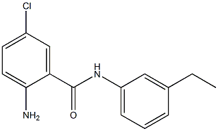 2-amino-5-chloro-N-(3-ethylphenyl)benzamide,,结构式