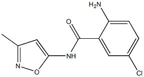 2-amino-5-chloro-N-(3-methyl-1,2-oxazol-5-yl)benzamide Structure