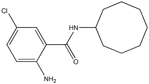 2-amino-5-chloro-N-cyclooctylbenzamide,,结构式