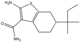  2-amino-6-(2-methylbutan-2-yl)-4,5,6,7-tetrahydro-1-benzothiophene-3-carboxamide