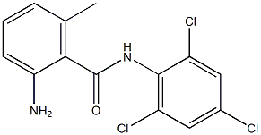 2-amino-6-methyl-N-(2,4,6-trichlorophenyl)benzamide Struktur