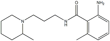 2-amino-6-methyl-N-[3-(2-methylpiperidin-1-yl)propyl]benzamide Struktur