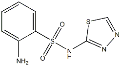 2-amino-N-(1,3,4-thiadiazol-2-yl)benzene-1-sulfonamide 结构式