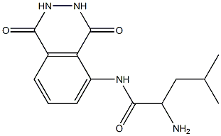 2-amino-N-(1,4-dioxo-1,2,3,4-tetrahydrophthalazin-5-yl)-4-methylpentanamide 结构式