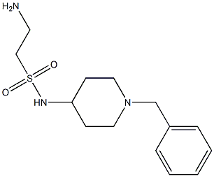 2-amino-N-(1-benzylpiperidin-4-yl)ethane-1-sulfonamide,,结构式