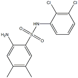 2-amino-N-(2,3-dichlorophenyl)-4,5-dimethylbenzene-1-sulfonamide Structure