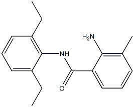 2-amino-N-(2,6-diethylphenyl)-3-methylbenzamide Struktur