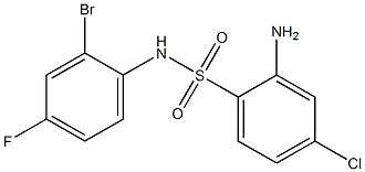 2-amino-N-(2-bromo-4-fluorophenyl)-4-chlorobenzene-1-sulfonamide