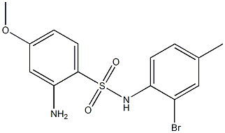 2-amino-N-(2-bromo-4-methylphenyl)-4-methoxybenzene-1-sulfonamide