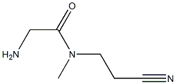 2-amino-N-(2-cyanoethyl)-N-methylacetamide 结构式