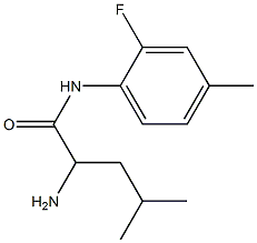 2-amino-N-(2-fluoro-4-methylphenyl)-4-methylpentanamide Structure