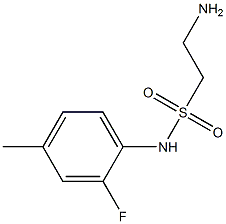  2-amino-N-(2-fluoro-4-methylphenyl)ethane-1-sulfonamide