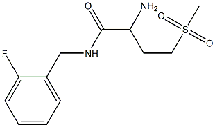 2-amino-N-(2-fluorobenzyl)-4-(methylsulfonyl)butanamide Struktur